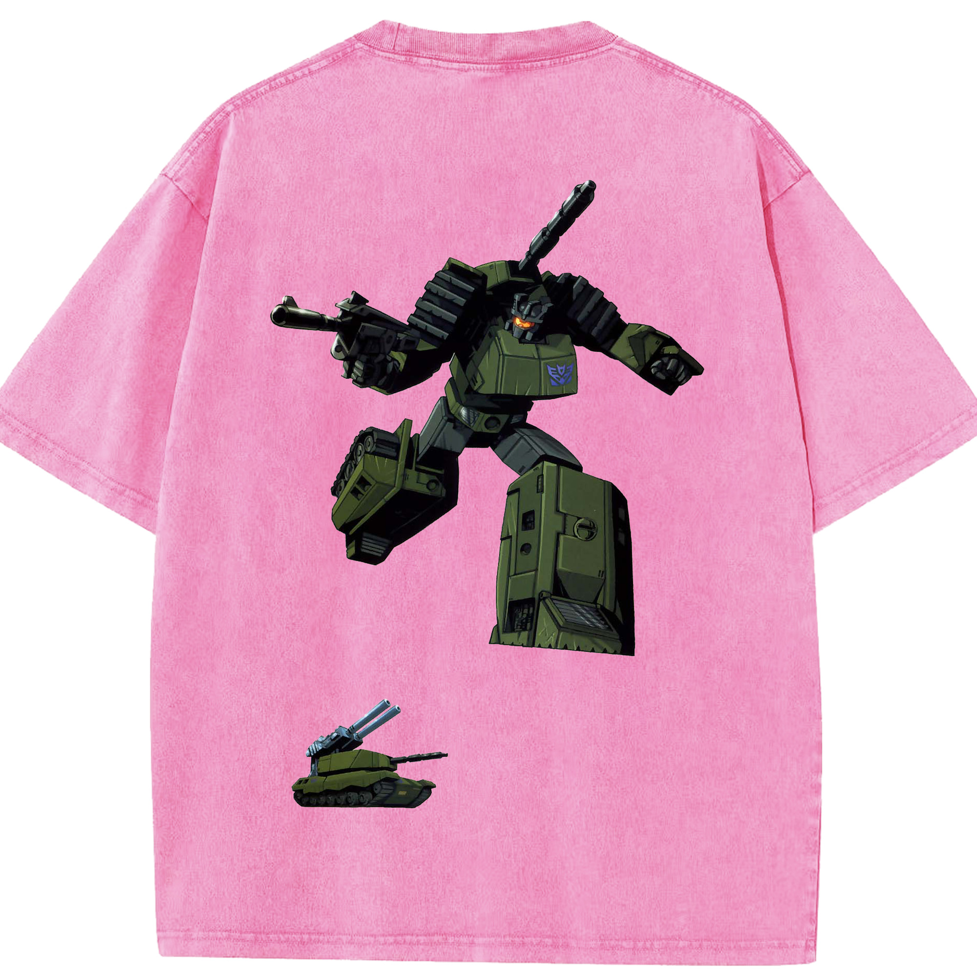 （画像用）  綿100% ヴィンテージ風 半袖Tシャツ（背面プリント）